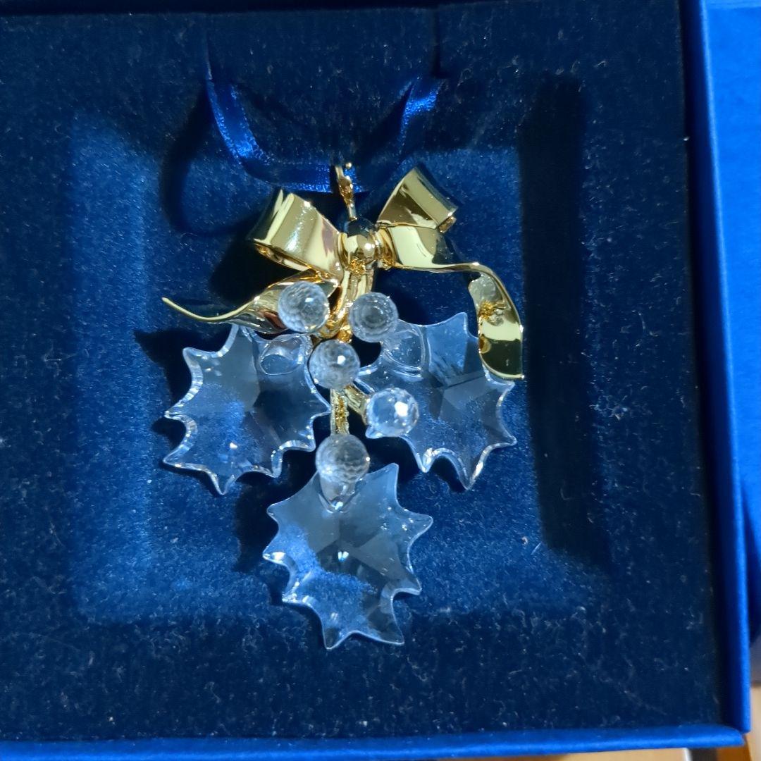 スワロフスキー☆クリスマスオーナメント柊