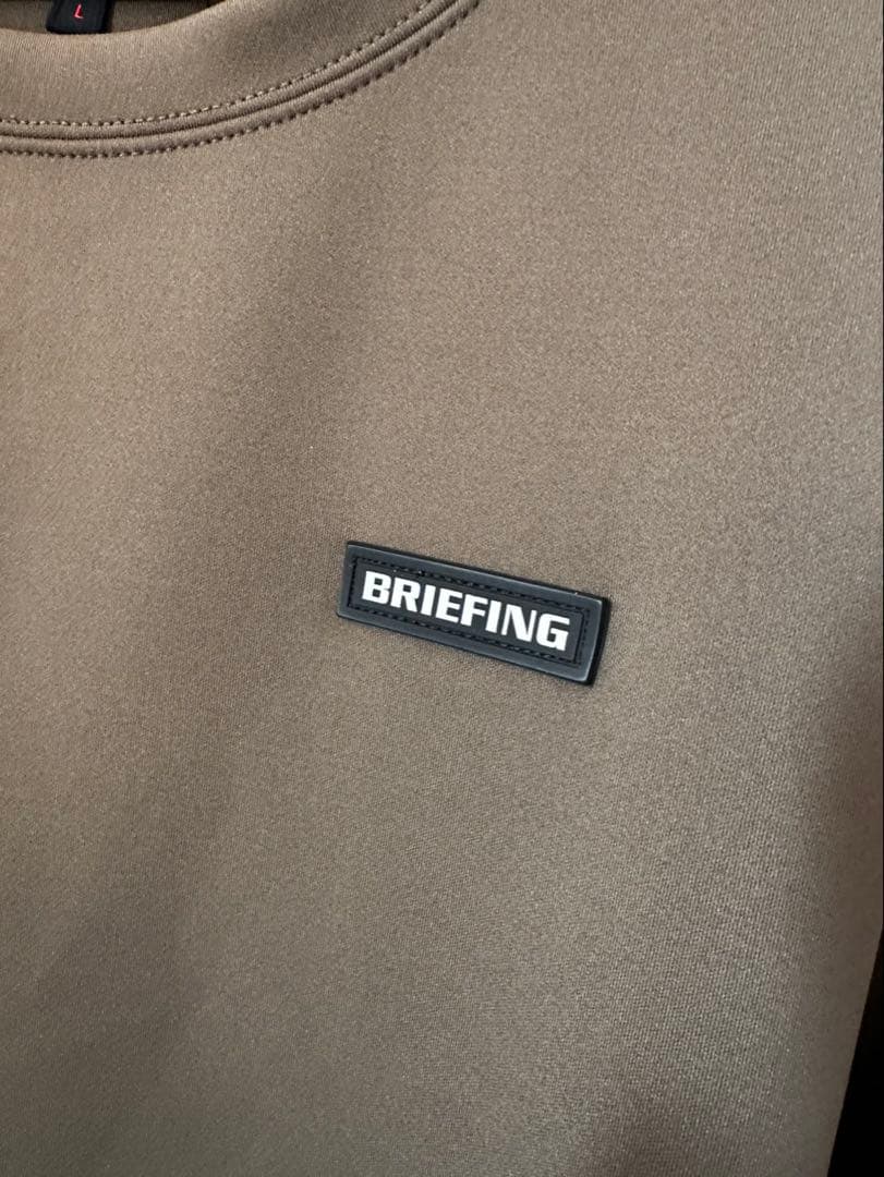 【美品】ブリーフィング　トレーナー　スウェット　3Dロゴ　近年モデル　カーキ