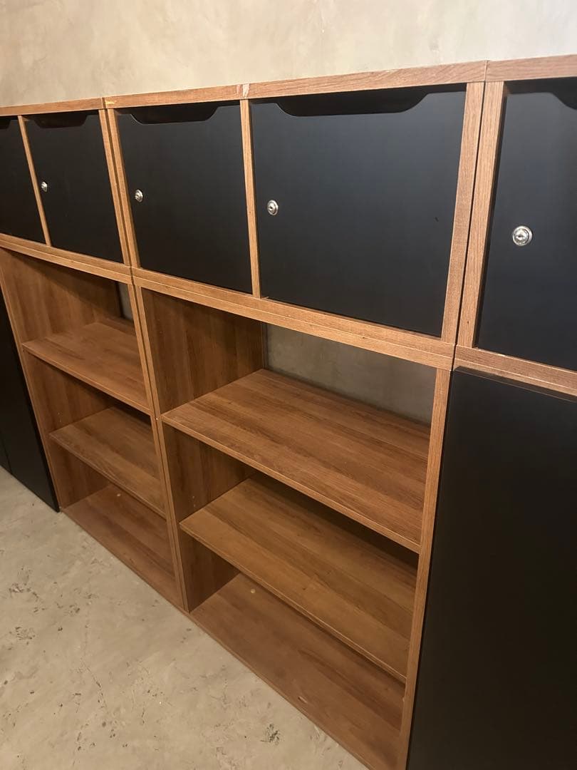 【東京都23区配送無料】オフィス　棚　キャビネット　事務所　書類　収納　セット