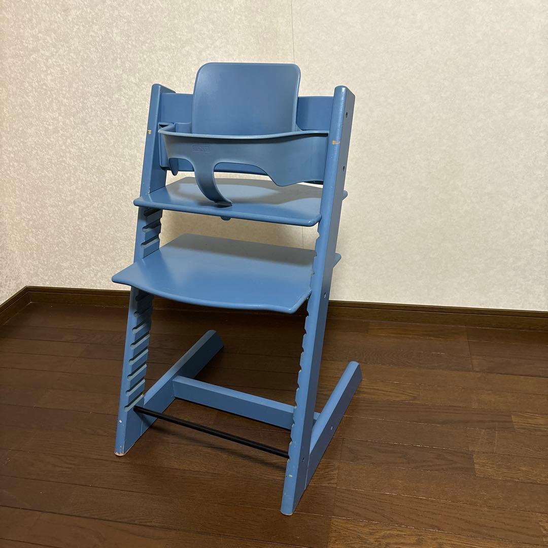 【希少カラー】ストッケ トリップトラップ ハイチェア シリアル3 ダークブルー