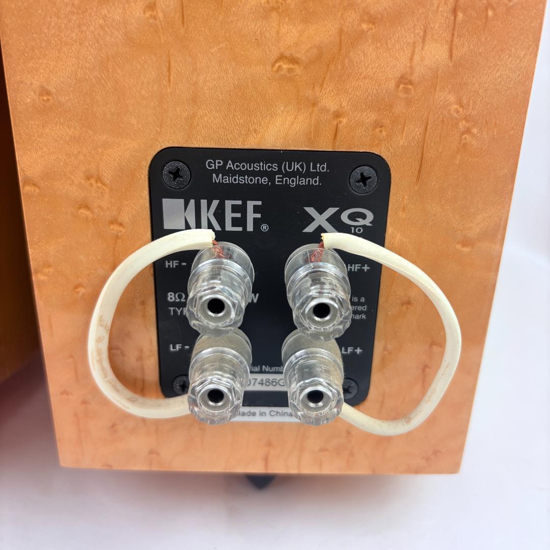 KEF XQ10 スピーカー ペア メイプル仕上げ 音出し確認済み