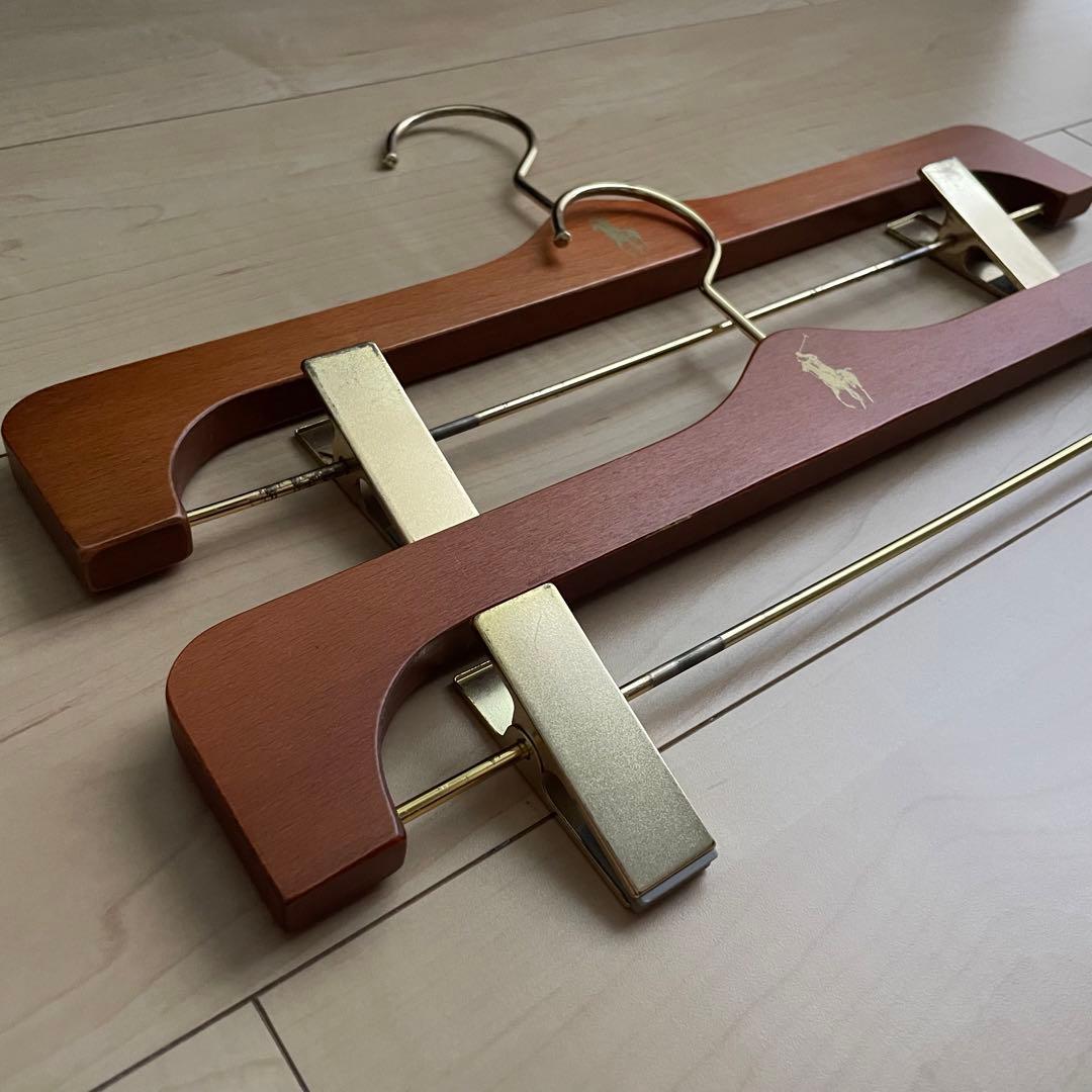 【非売品】ラルフローレン　木製ハンガー　スーツ　ジャケット　ボトムス　セット