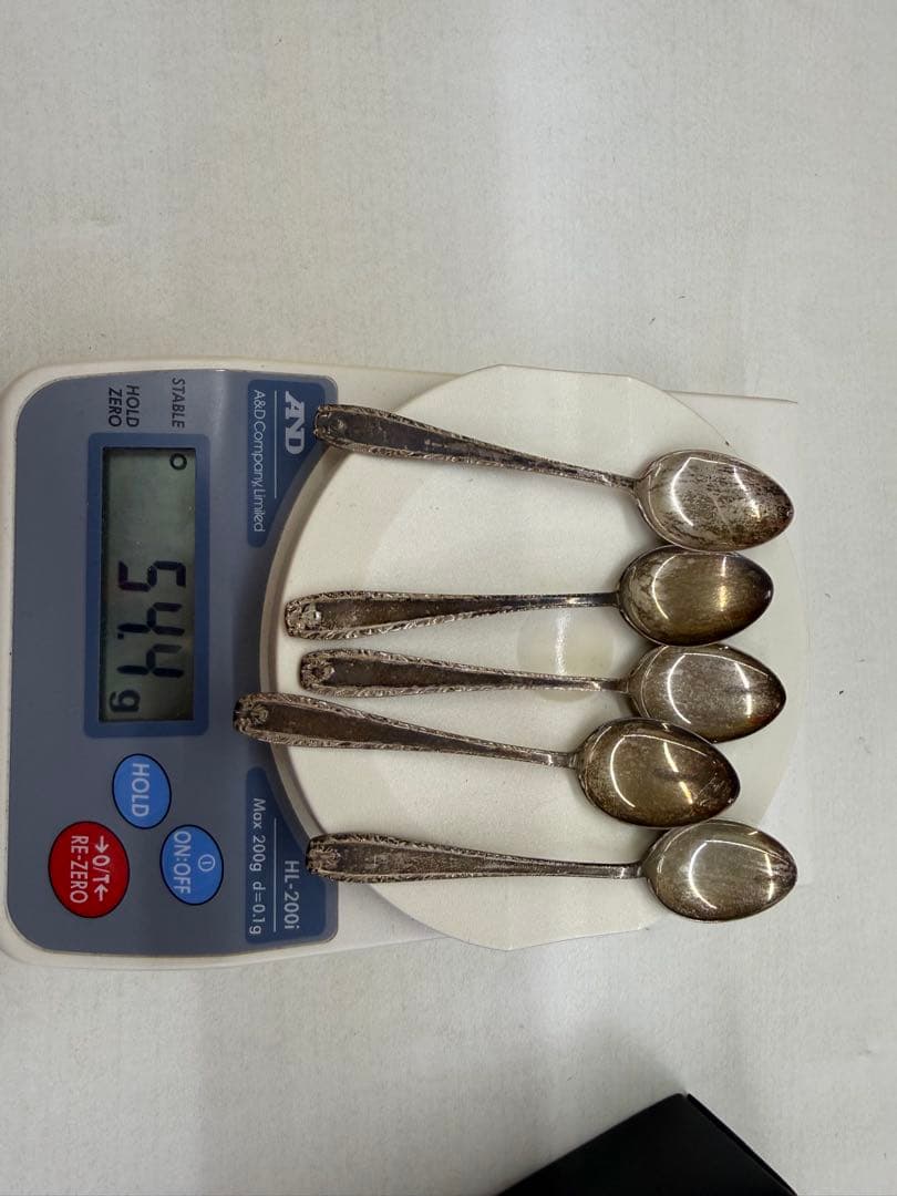 【銀製】スプーン5本 ヴィンテージ