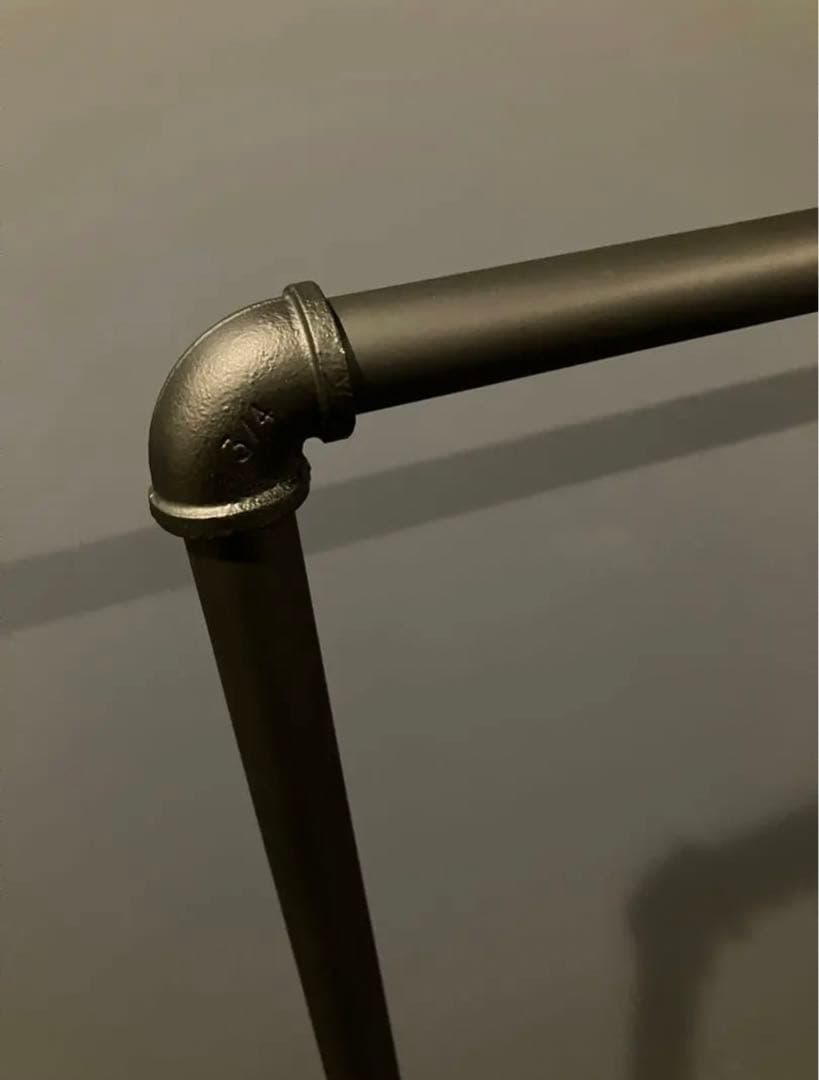 ガス管 ハンガーラック アイアン パイプ 黒 収納 アンティーク レトロ