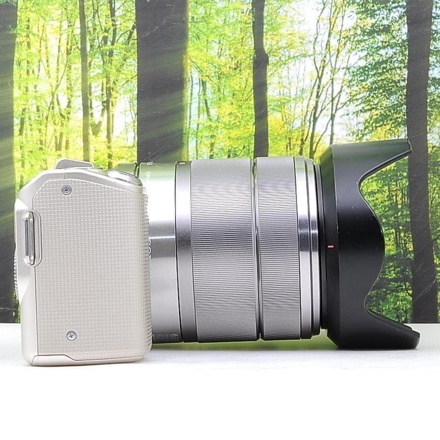 スマホ転送セット☆ソニー NEX-5☆動画撮影もGood☆珍しいゴールドカラー