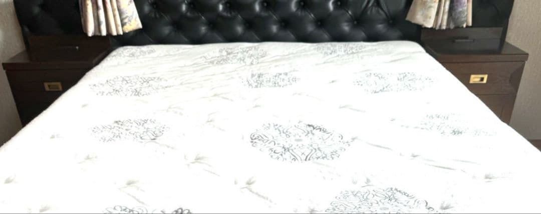 ベッド フレーム ヘッドボード クイーン キング レザー 本革 グロゼーユ