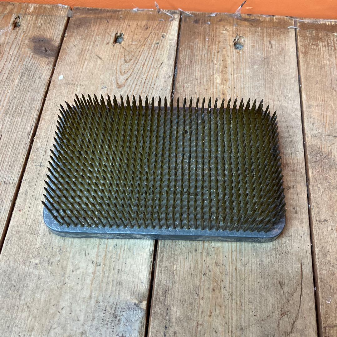 C-壁 陶器製 生け花 オーバル型 花器 水盤 剣山 フラワーベース 花瓶モダン