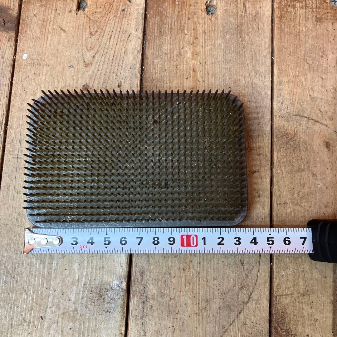 C-壁 陶器製 生け花 オーバル型 花器 水盤 剣山 フラワーベース 花瓶モダン