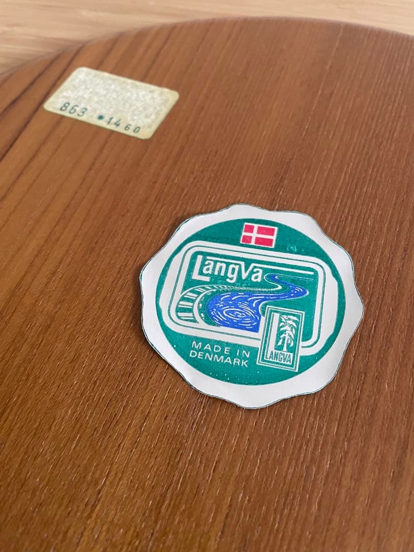 北欧ヴィンテージ  プライウッドチーク材トレイ