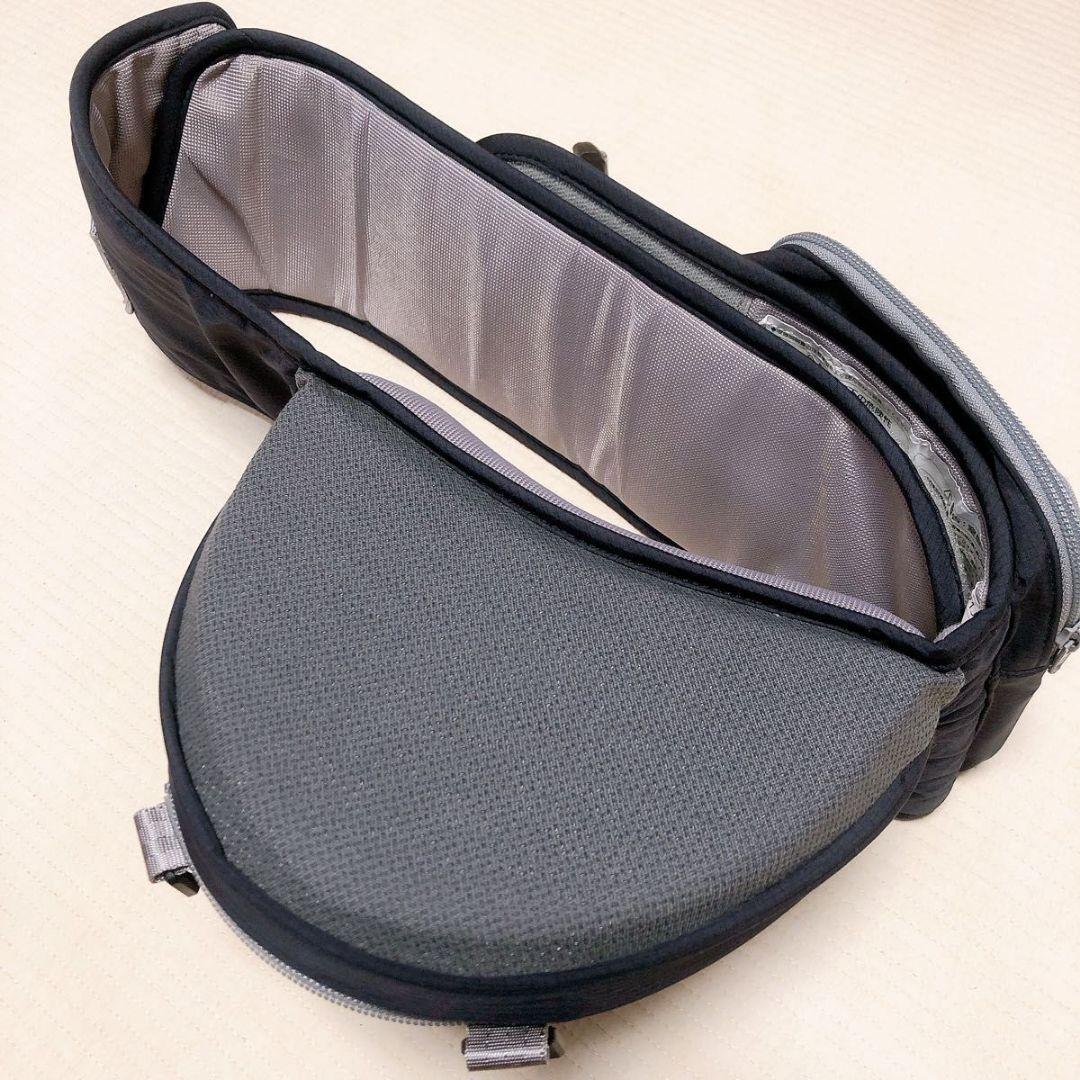 極美品 ミキハウス × ポグネー コラボ ベビーキャリア 抱っこ紐 ヒップシート