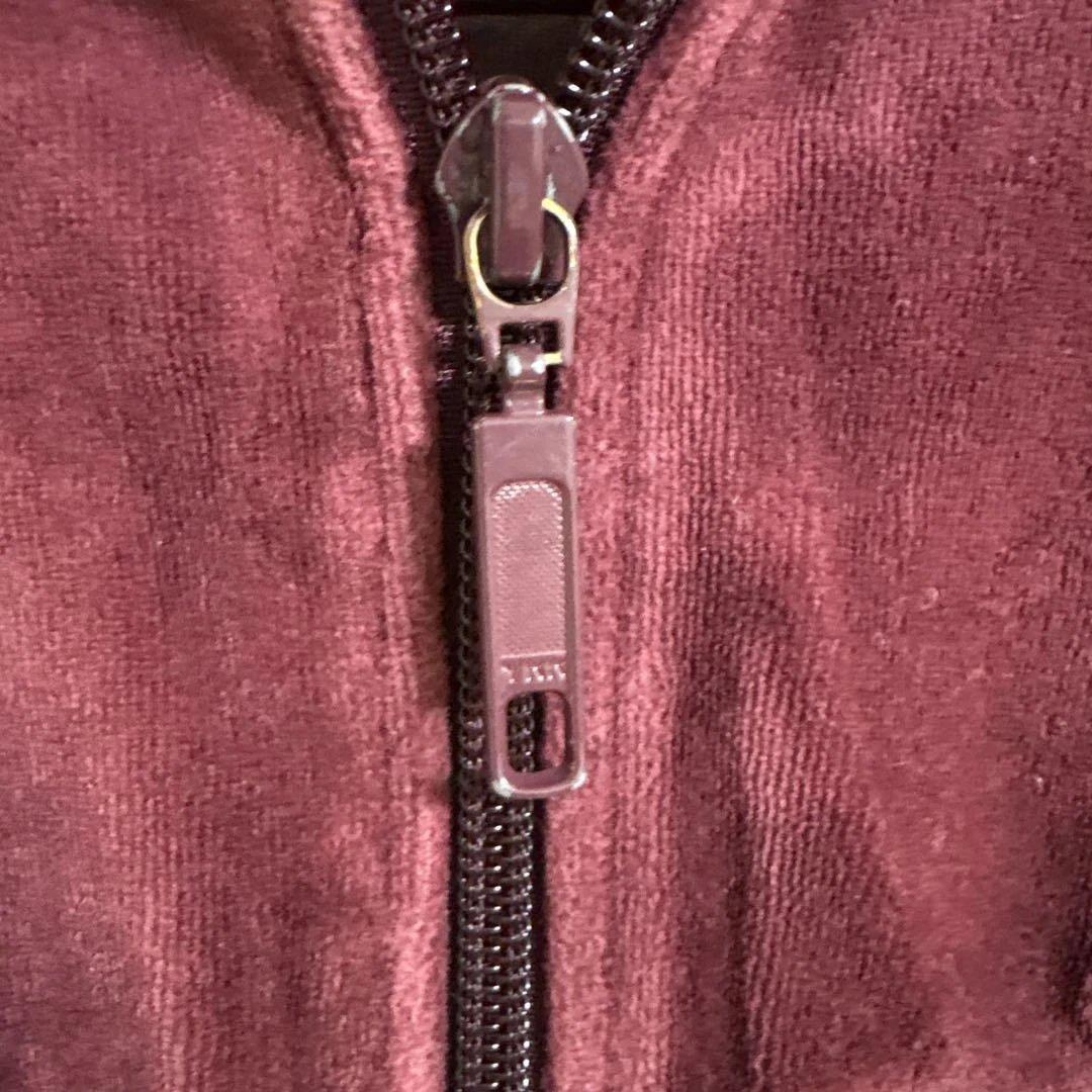 入手困難モデル adidas 00s ベロア トラックジャケット ボルドー L