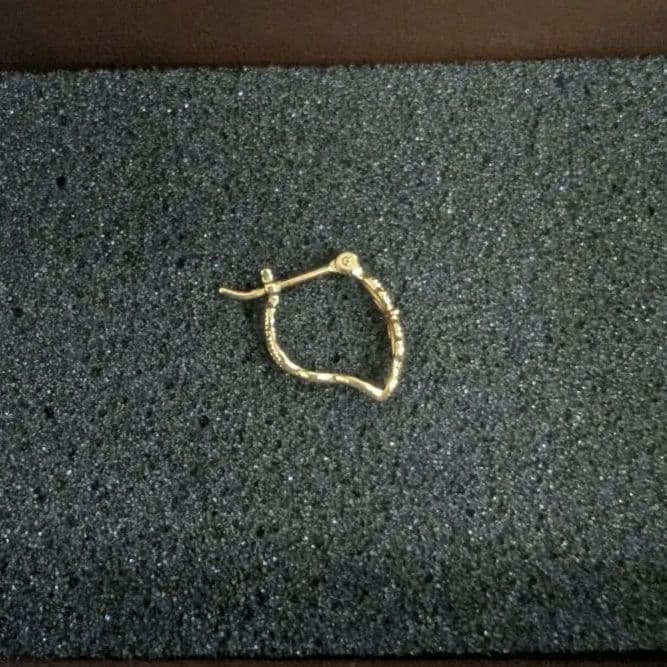 【商品説明・プロフ確認必須★Ruka★】agete フープピアノ片耳K10