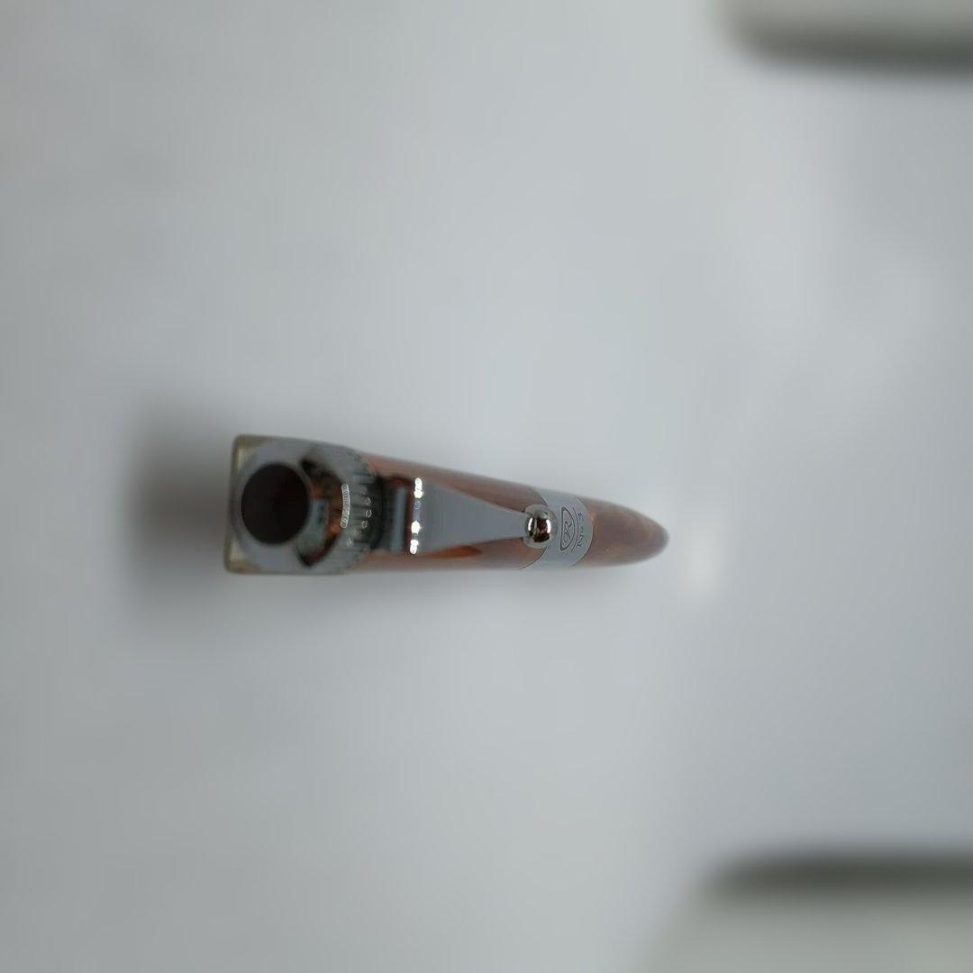 ROMEO No3 イタリアンアンバーボールペン 細軸専用ケース付き