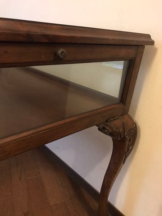 アメリカン　ヴィンテージ　ガラス　ショーケース