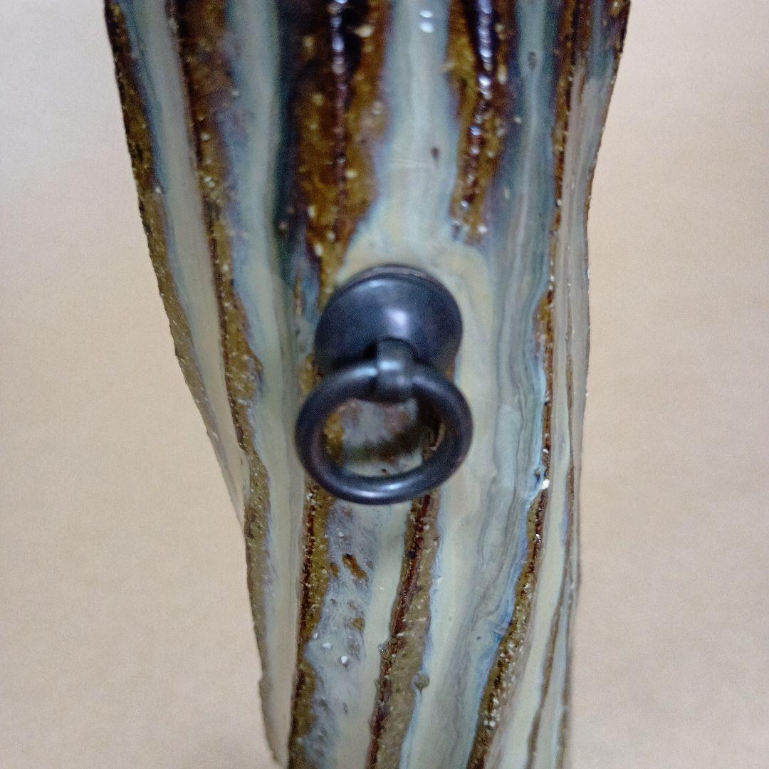 茶道具　高取しのぎ掛花入