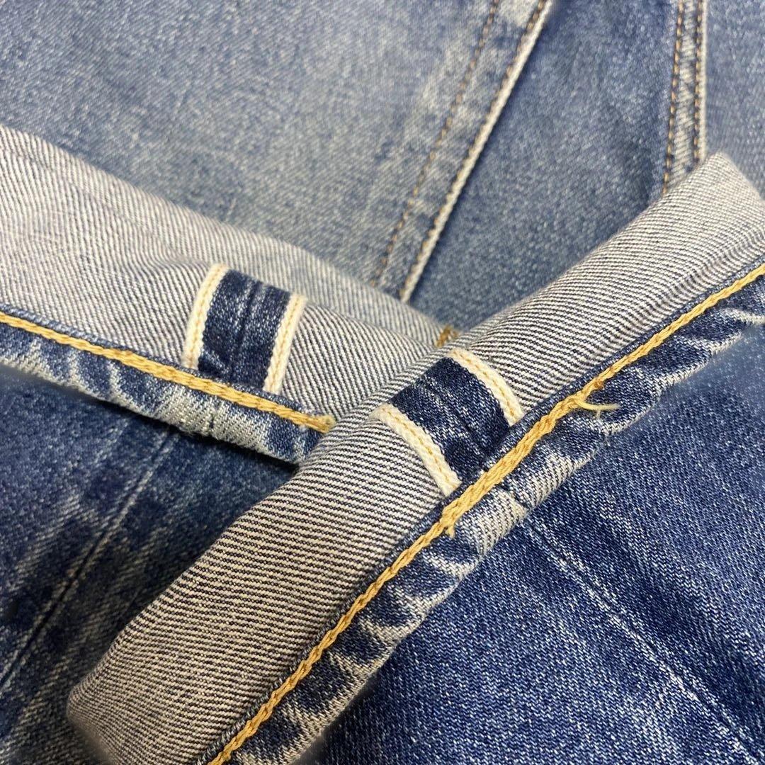 リゾルト710 W34L32 ストレートジーンズ　セルビッチ　501 66