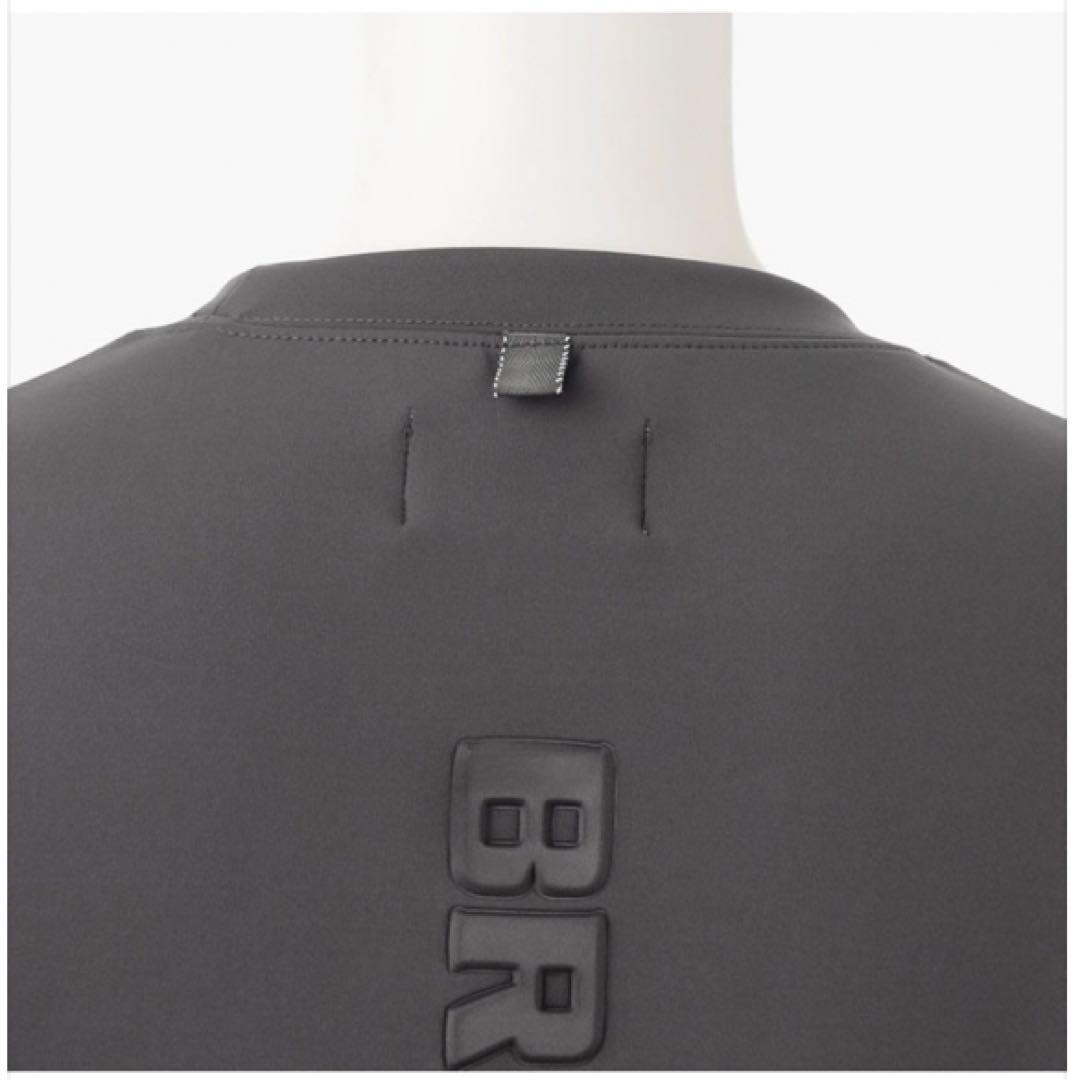 【超美品】ブリーフィング ゴルフ 3D ロゴ クルーネック プルオーバー グレー