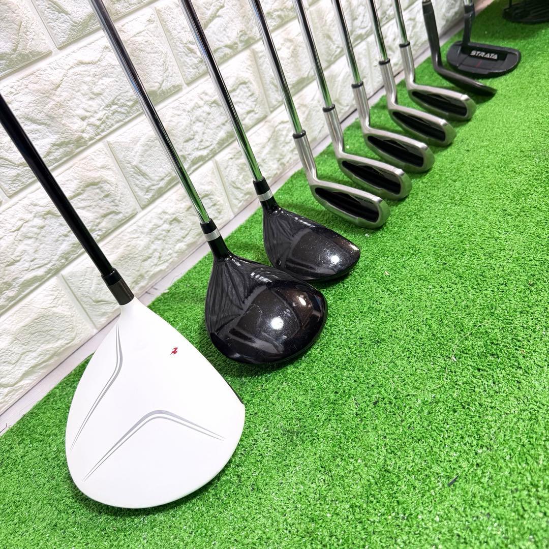 ゴルフセット　豪華　キャロウェイ　STRATA ラウンド仕様　打感良好　すぐ使用