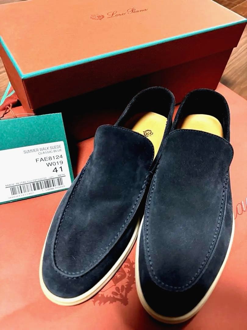 【完売品】ロロピアーナ　サマーウォーク26cm 41サイズ　モカシン