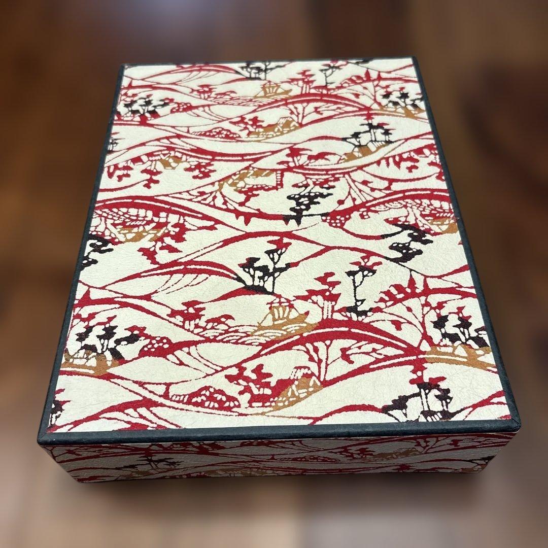【桂樹舎⭐︎ B5文庫箱】手漉き和紙　型染　民藝　伝統工芸　芹沢銈介　富山県八尾町
