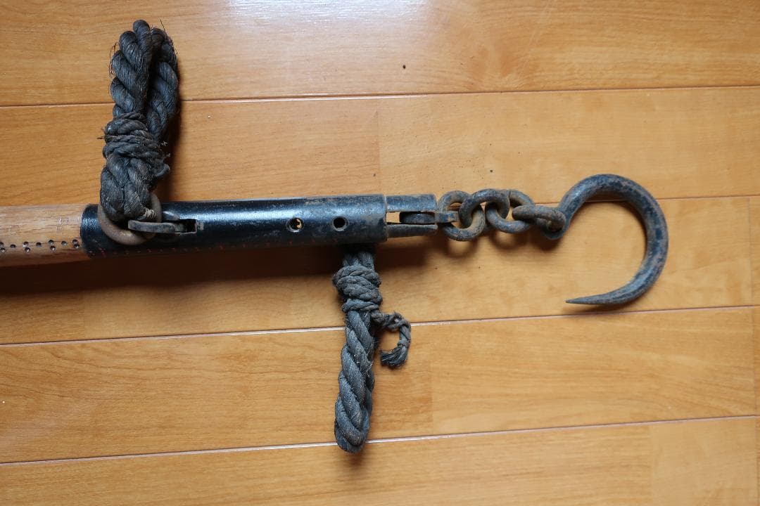 昭和レトロ　大迫力　巨大ぼうはかり（棒秤）30~80Kｇ未使用在庫品