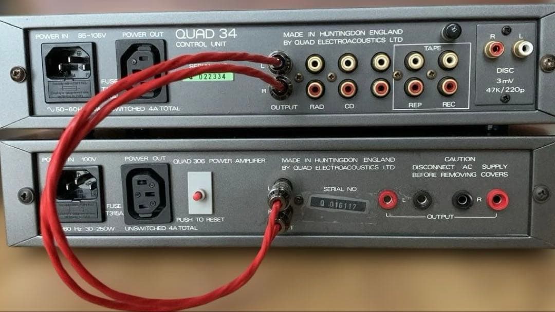 QUAD34コントロールアンプ／306パワーアンプ セット