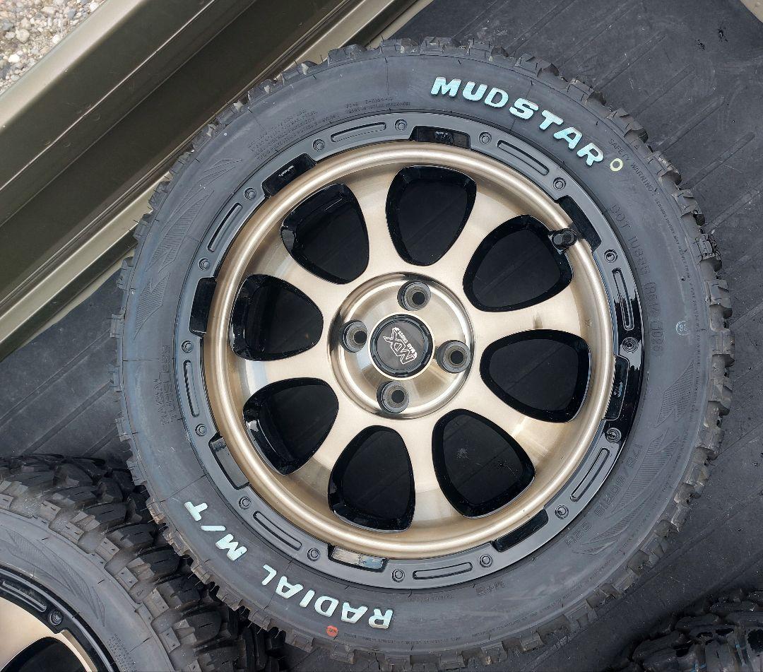 発送しません！クロスビー用 マッドスターMT 175/60R16+ホイールセット