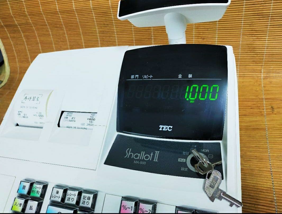 テックレジスター　MA-500　ツインプリンター　人気機種　006016