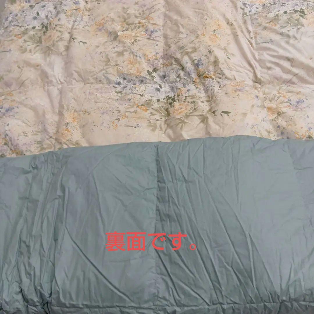 羽毛掛けふとん　カナダ産　　ホワイトグ−スダウン95%　シングルサイズ
