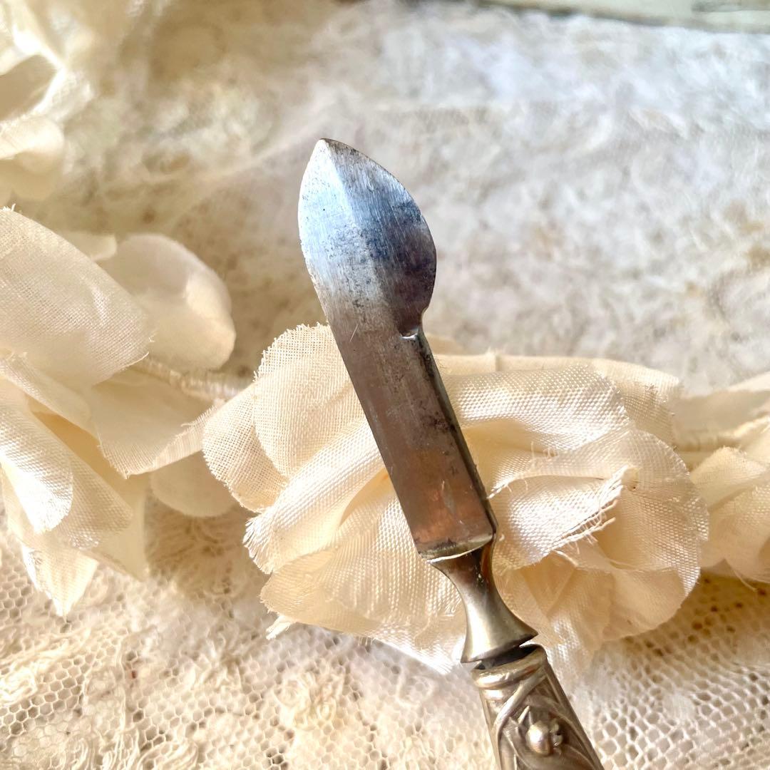 すずらんレリーフ　スクレーパー&レターオープナー　ミュゲ　フランスアンティーク