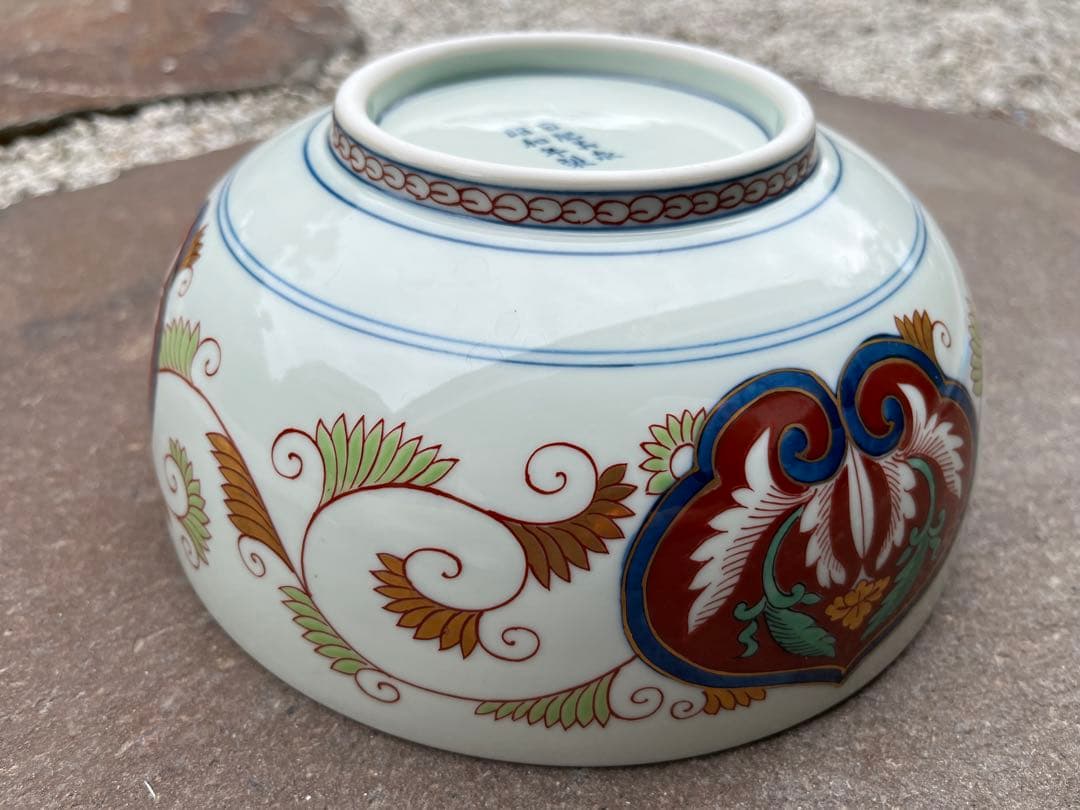 有田焼　日肥其泉　昭和年製　極錦金彩古伊万里　大鉢