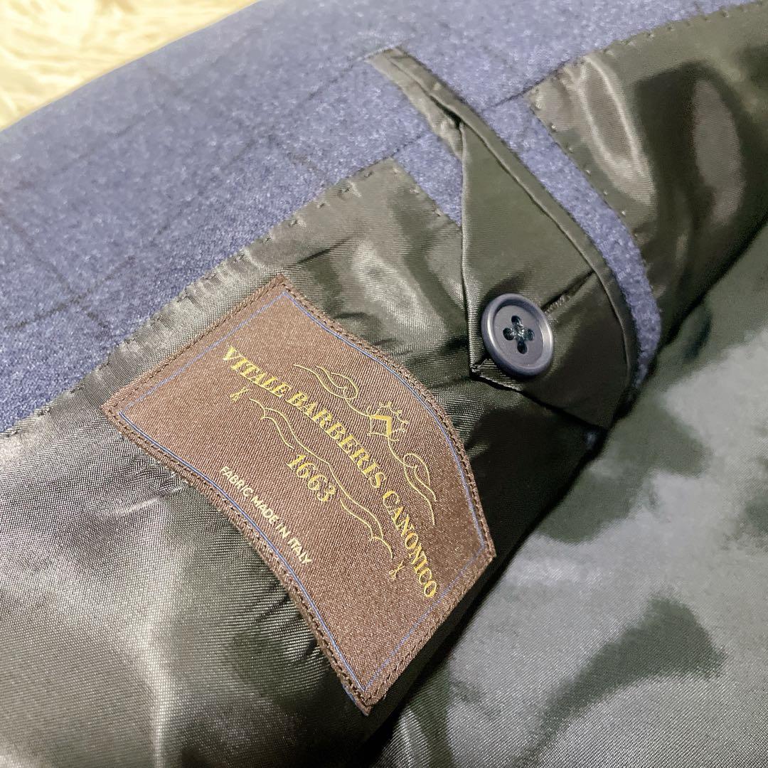 UNIVERSALLANGUAGE 未使用CANONICOネイビーチェックJK