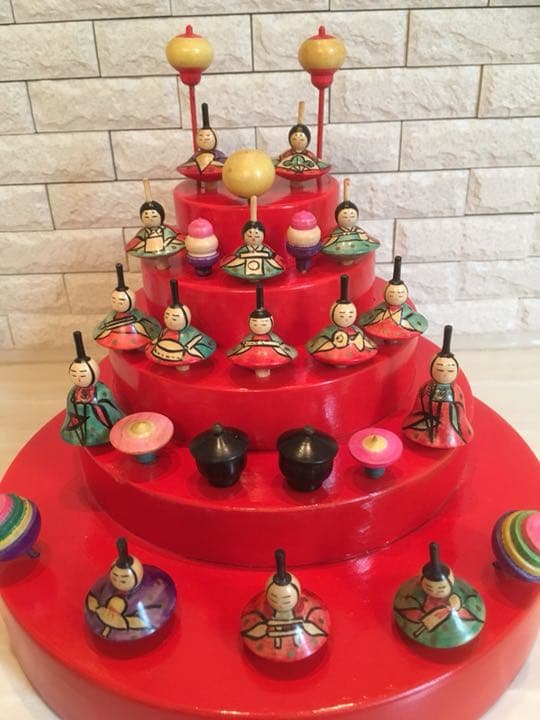 木地 駒 雛人形　こまは縁起が大変良いです！