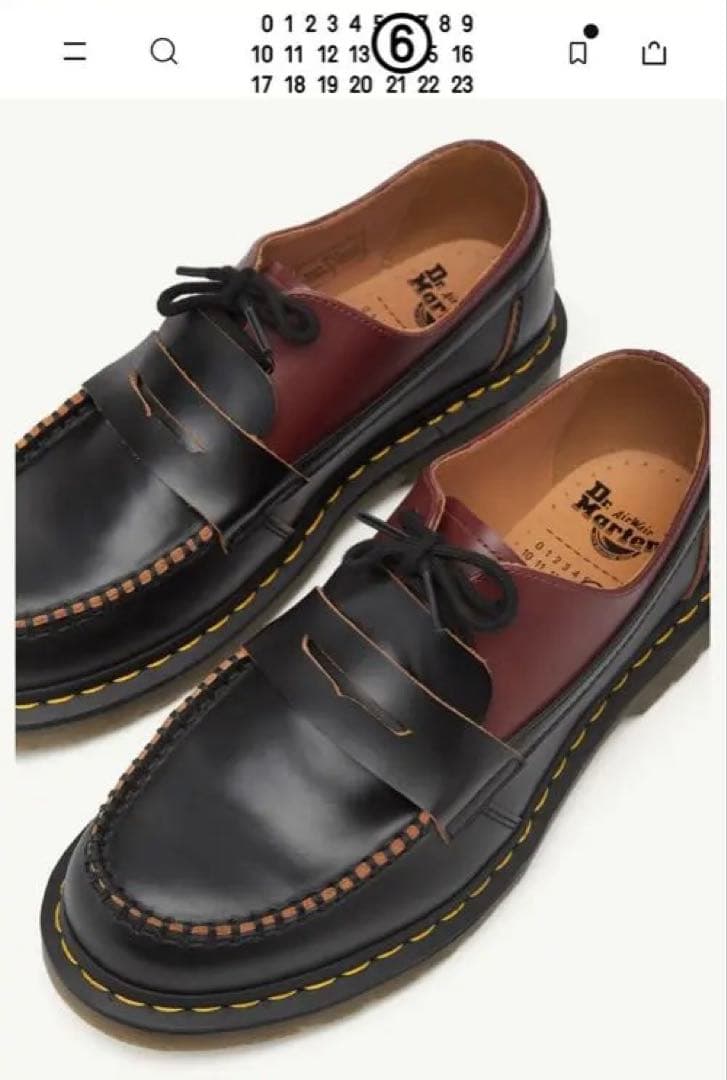 K*°様 ◆完売品24cm 新品Dr. Martens × MM6ローファー E