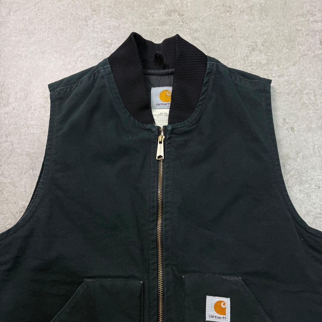 クリケット様 カーハート【S】00s ダックベスト ブラック フェード