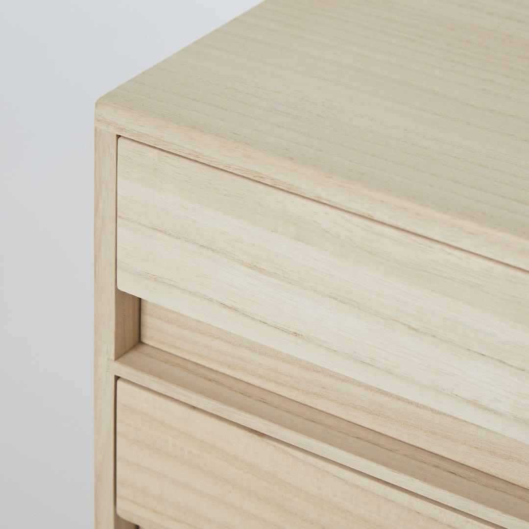 増田桐箱店 桐小物入れ アクセサリーケース、帯留め収納 日本製