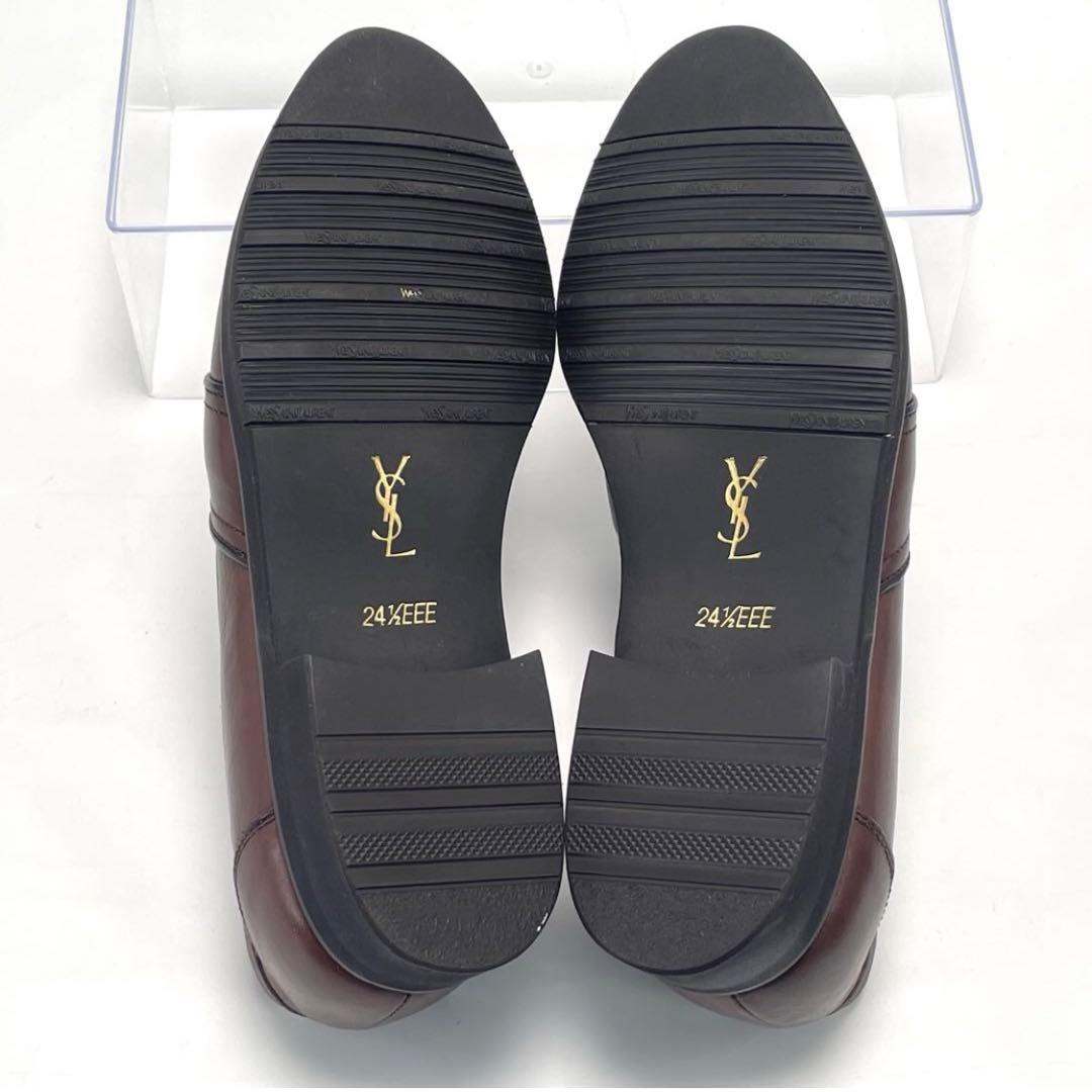 セール価格 YVES SAINT LAURENT ローファー ブラウン