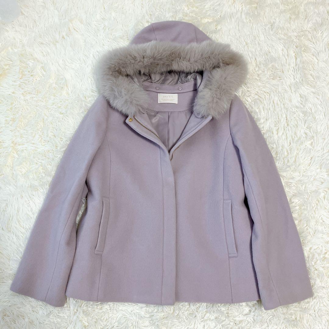 【美品】anySiS 3way スーペリアファインウールモッサコート XL