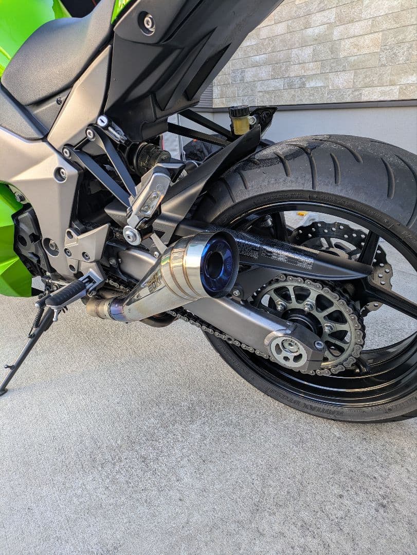 ninja1000 z1000SP忠男　チタンマフラー