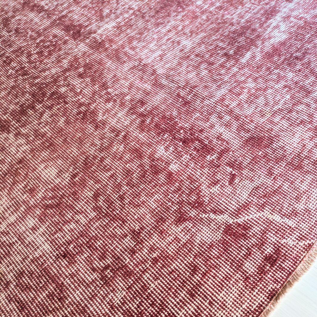 106×150 オーバーダイワンカラー赤　トルコヴィンテージラグ