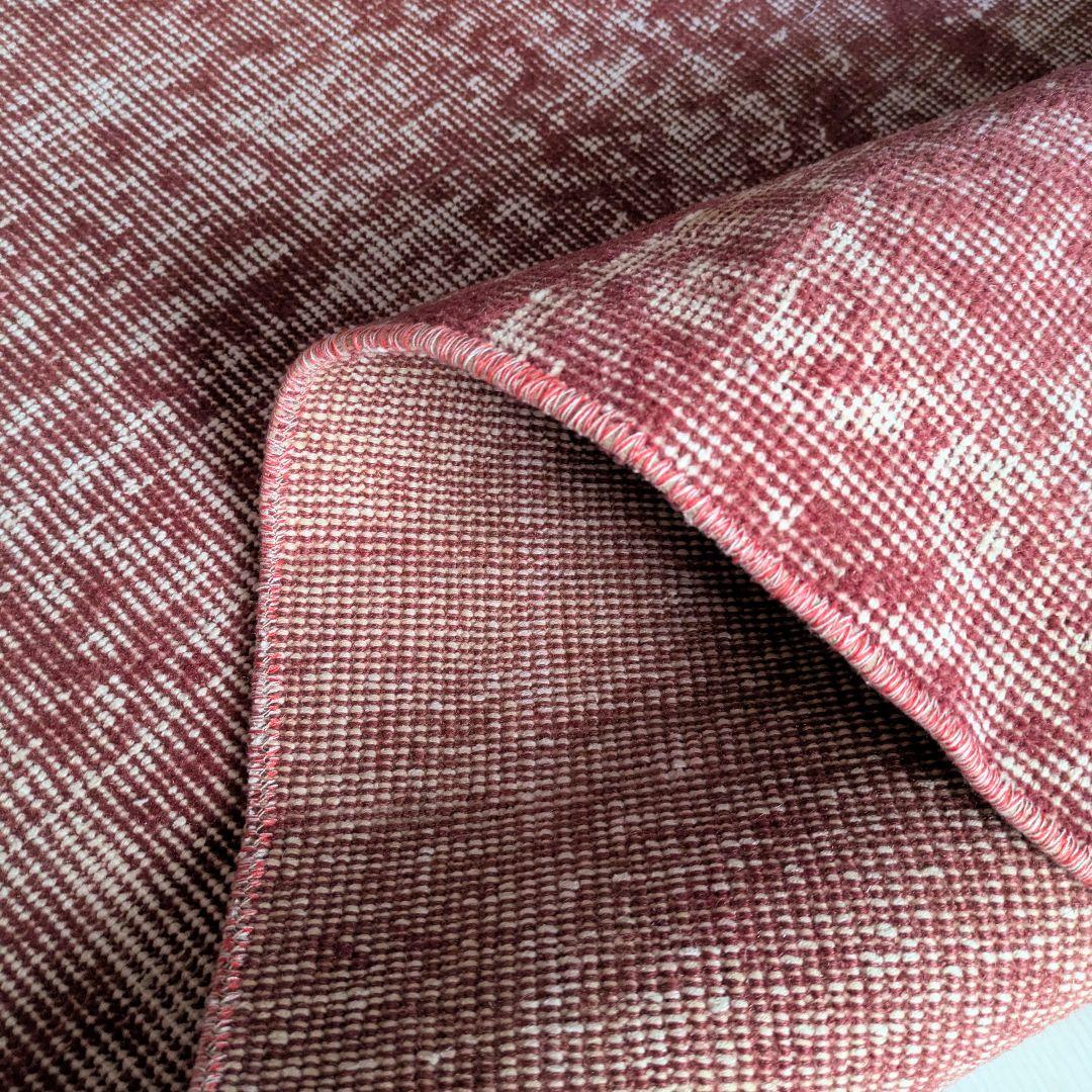 106×150 オーバーダイワンカラー赤　トルコヴィンテージラグ