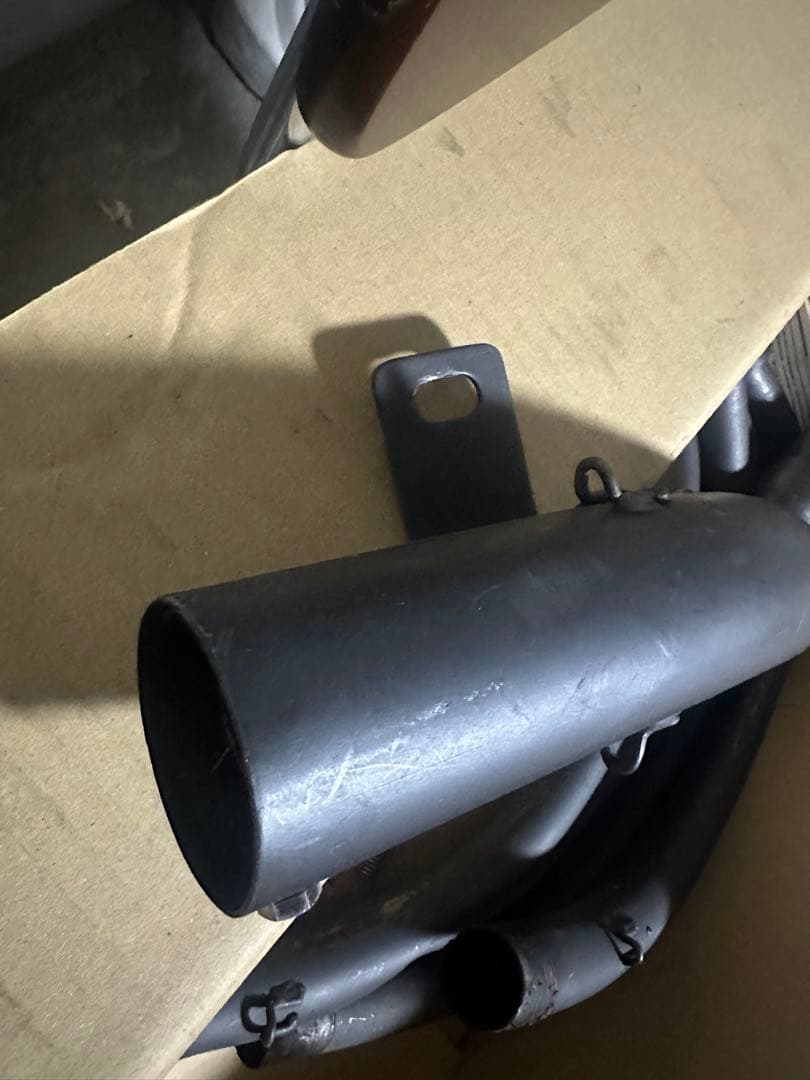 HONDA CBX400F 社外ショート菅マフラー黒 中古