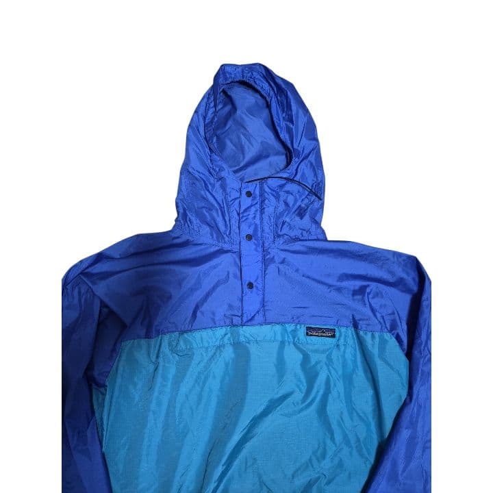 パタゴニア 三角タグ ナイロンアノラック M 80s ヴィンテージ 青ターコイズ