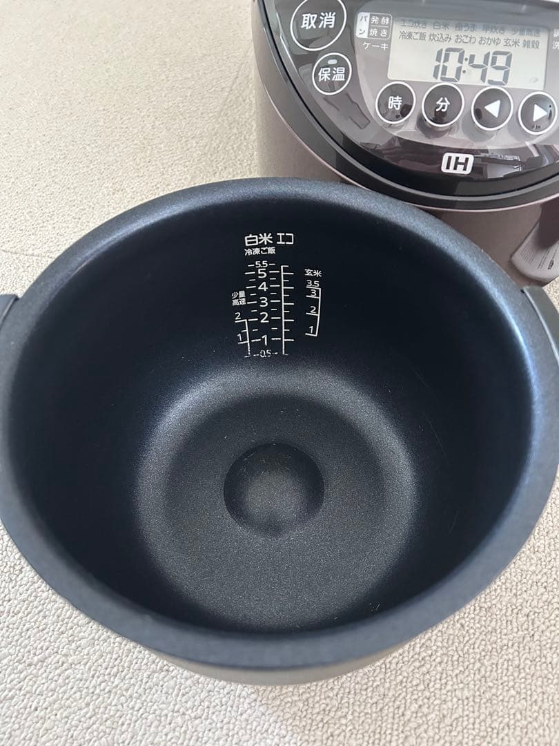 TIGER JPW-D100 炊飯器 5.5合 IH式ブラウン