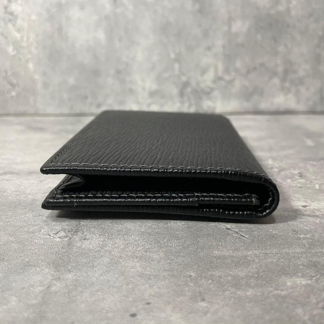 【未使用】保管品 FERRAGAMO フェラガモ 名刺入れ メンズ レザー 黒