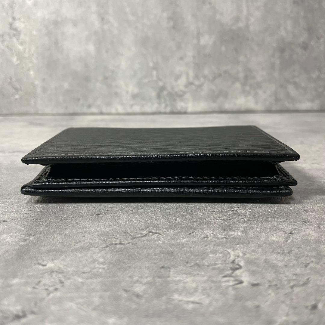 【未使用】保管品 FERRAGAMO フェラガモ 名刺入れ メンズ レザー 黒