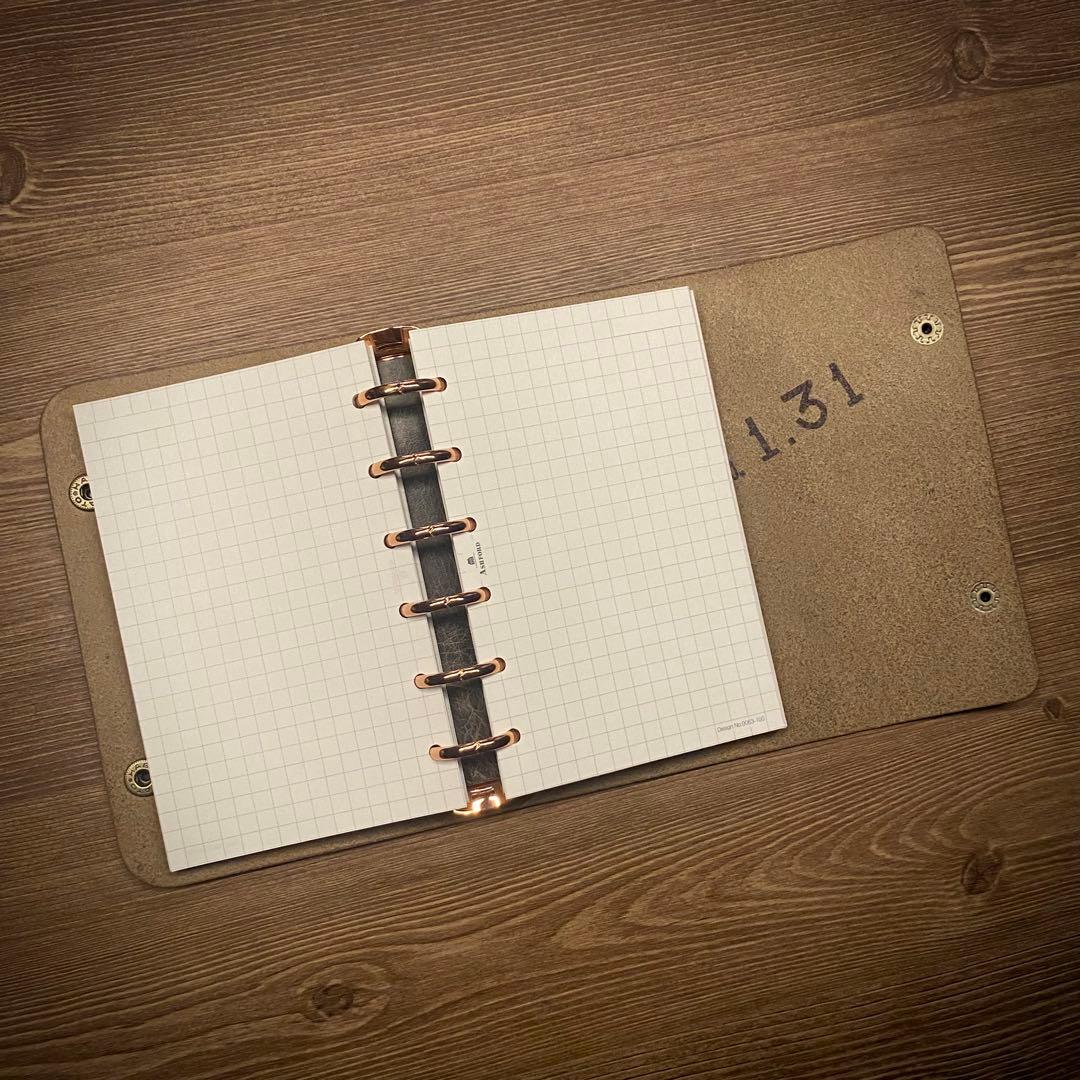 自由手帳 mini6 オリーブグレー