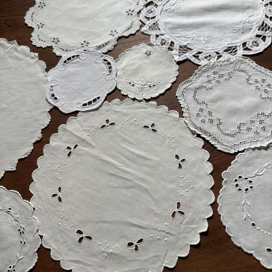 フランスアンティークஐ⋆*可愛いドイリー大小セット❤︎