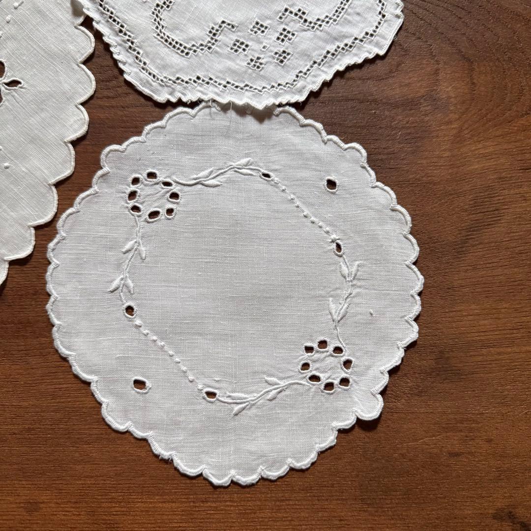 フランスアンティークஐ⋆*可愛いドイリー大小セット❤︎