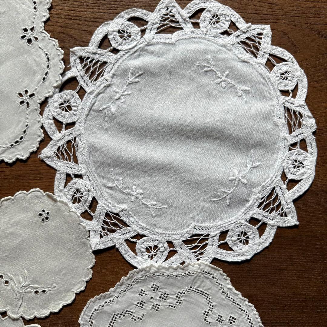 フランスアンティークஐ⋆*可愛いドイリー大小セット❤︎